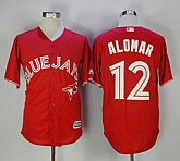 Toronto Blue Jays #12 Roberto Alomar Red New Cool Base Stitched Jersey,baseball caps,new era cap wholesale,wholesale hats